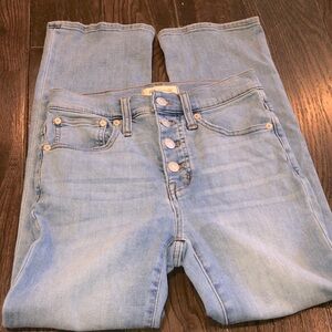Madewell Cali demi boot jeans size 24